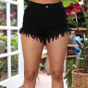 Papaya Distressed High rise Denim Shorts!!